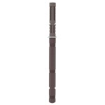 vidaXL Brackets pentru rafturi flotante 12 pcs Maro Ø14 x 210 mm Oțel vidaXL Brackets pentru rafturi flotante 12 pcs Maro Ø14 x 210 mm Oțel