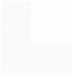 vidaXL Picioare tip agrafă pentru măsuță de cafea, 4 buc., alb, 10 cm, oțel masiv