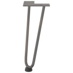 vidaXL Picioare tip agrafă pentru măsuță de cafea, 4 buc., oțel natural, 30 cm, oțel masiv vidaXL Picioare tip agrafă pentru măsuță de cafea, 4 buc., oțel natural, 30 cm, oțel masiv