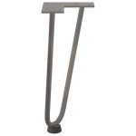vidaXL Picioare tip agrafă pentru măsuță de cafea, 4 buc., oțel natural, 30 cm, oțel masiv vidaXL Picioare tip agrafă pentru măsuță de cafea, 4 buc., oțel natural, 30 cm, oțel masiv