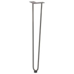 vidaXL picioare tip ac de păr pentru masă consolă, 4 buc., oțel natural, 72 cm, oțel masiv vidaXL picioare tip ac de păr pentru masă consolă, 4 buc., oțel natural, 72 cm, oțel masiv
