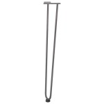 vidaXL picioare tip ac de păr pentru masă consolă, 4 buc., oțel natural, 72 cm, oțel masiv vidaXL picioare tip ac de păr pentru masă consolă, 4 buc., oțel natural, 72 cm, oțel masiv