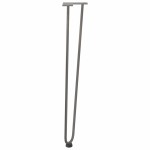 vidaXL picioare tip ac de păr pentru masă consolă, 4 buc., oțel natural, 72 cm, oțel masiv vidaXL picioare tip ac de păr pentru masă consolă, 4 buc., oțel natural, 72 cm, oțel masiv