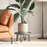 vidaXL Picioare tip agrafă pentru măsuță de cafea, 4 buc., antracit, 20 cm, oțel masiv