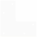 vidaXL Picioare tip agrafă pentru măsuță de cafea, 4 buc., alb, 30 cm, oțel masiv