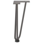 vidaXL Picioare tip agrafă pentru măsuță de cafea, 4 buc., oțel natural, 30 cm, oțel masiv