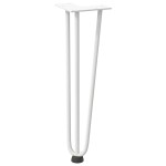 vidaXL Picioare tip agrafă pentru măsuță de cafea, 4 buc., alb, 42 cm, oțel masiv vidaXL Picioare tip agrafă pentru măsuță de cafea, 4 buc., alb, 42 cm, oțel masiv