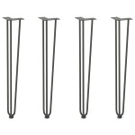 vidaXL picioare tip ac de păr pentru masă consolă, antracit, 72 cm, oțel masiv, 4 buc. vidaXL picioare tip ac de păr pentru masă consolă, antracit, 72 cm, oțel masiv, 4 buc.