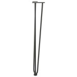 vidaXL picioare tip ac de păr pentru masă consolă, antracit, 72 cm, oțel masiv, 4 buc. vidaXL picioare tip ac de păr pentru masă consolă, antracit, 72 cm, oțel masiv, 4 buc.