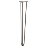 vidaXL picioare tip ac de păr pentru masă consolă, 4 buc., oțel natural, 72 cm, oțel masiv vidaXL picioare tip ac de păr pentru masă consolă, 4 buc., oțel natural, 72 cm, oțel masiv