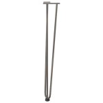 vidaXL picioare tip ac de păr pentru masă consolă, 4 buc., oțel natural, 72 cm, oțel masiv vidaXL picioare tip ac de păr pentru masă consolă, 4 buc., oțel natural, 72 cm, oțel masiv