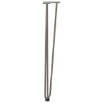 vidaXL picioare tip ac de păr pentru masă consolă, 4 buc., oțel natural, 72 cm, oțel masiv vidaXL picioare tip ac de păr pentru masă consolă, 4 buc., oțel natural, 72 cm, oțel masiv