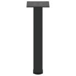 vidaXL Picioare pentru măsuță de cafea, 4 buc., negru, 30-32 cm, oțel