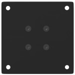 vidaXL Picioare pentru măsuță de cafea, 4 buc., negru, 30-32 cm, oțel