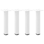 vidaXL Picioare pentru măsuță de cafea, 4 buc., alb, 30-32 cm, oțel