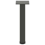 vidaXL Picioare pentru măsuță de cafea, antracit, 4 buc., 30-32 cm, oțel