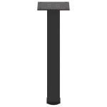 vidaXL Picioare pentru măsuță de cafea, 4 buc., negru, 42-44 cm, oțel