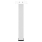 vidaXL Picioare pentru măsuță de cafea, 4 buc., alb, 42-44 cm, oțel