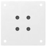 vidaXL Picioare pentru măsuță de cafea, 4 buc., alb, 42-44 cm, oțel