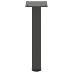 vidaXL Picioare pentru măsuță de cafea, antracit, 42-44 cm, oțel, 4 buc.