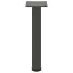 vidaXL Picioare pentru măsuță de cafea, antracit, 42-44 cm, oțel, 4 buc.