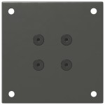 vidaXL Picioare pentru măsuță de cafea, antracit, 42-44 cm, oțel, 4 buc.