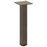 vidaXL Picioare pentru masă de cafea, 4 buc., oțel natural, 42-44 cm