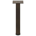 vidaXL Picioare pentru masă de cafea, 4 buc., oțel natural, 42-44 cm