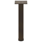 vidaXL Picioare pentru masă de cafea, 4 buc., oțel natural, 42-44 cm