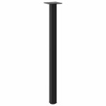 vidaXL Picioare masă consolă, 4 buc., negru, 72-74 cm, oțel