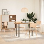 vidaXL Picioare masă consolă, 4 buc., oțel natural, 72-74 cm