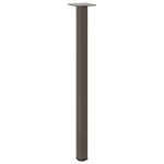 vidaXL Picioare masă consolă, 4 buc., oțel natural, 72-74 cm