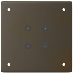 vidaXL Picioare masă consolă, 4 buc., oțel natural, 72-74 cm