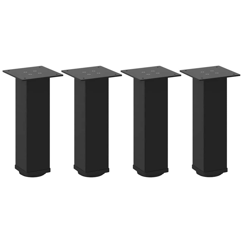 vidaXL Picioare pentru măsuță de cafea, 4 buc., negru, 30-32 cm, oțel