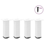 vidaXL Picioare pentru măsuță de cafea, 4 buc., alb, 30-32 cm, oțel vidaXL Picioare pentru măsuță de cafea, 4 buc., alb, 30-32 cm, oțel
