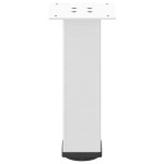 vidaXL Picioare pentru măsuță de cafea, 4 buc., alb, 30-32 cm, oțel vidaXL Picioare pentru măsuță de cafea, 4 buc., alb, 30-32 cm, oțel