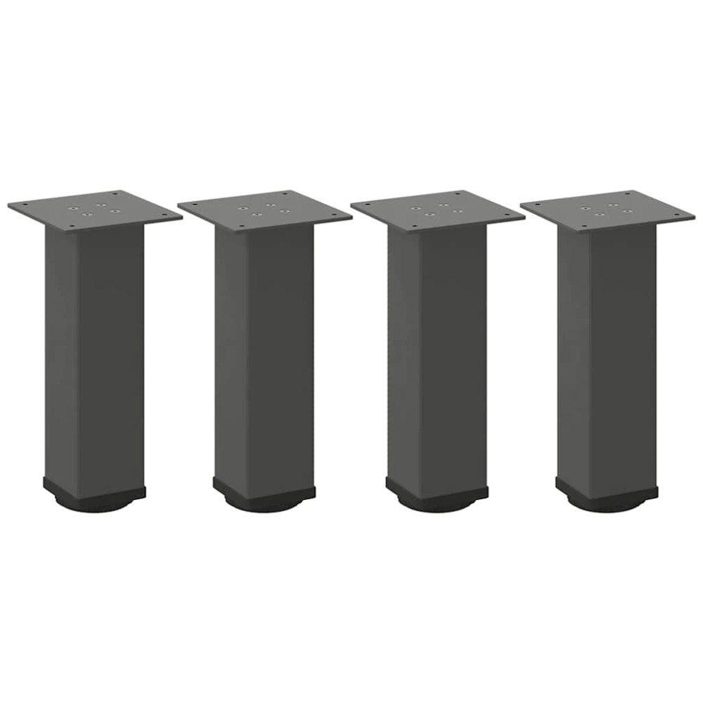 vidaXL Picioare pentru măsuță de cafea, antracit, 4 buc., 30-32 cm, oțel