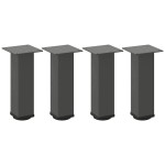 vidaXL Picioare pentru măsuță de cafea, antracit, 4 buc., 30-32 cm, oțel