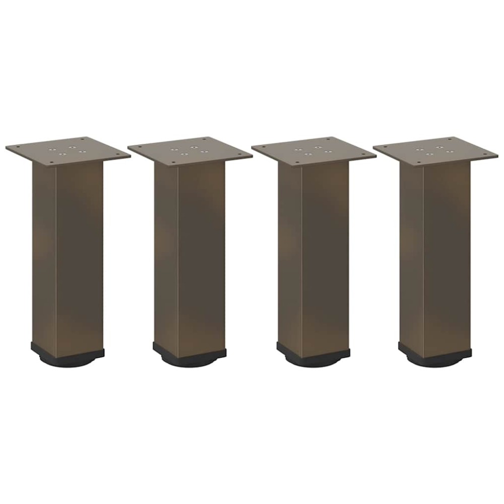 vidaXL Picioare pentru măsuță de cafea, 4 buc., oțel natural, 30-32 cm