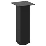 vidaXL Picioare pentru măsuță de cafea, 4 buc., negru, 42-44 cm, oțel