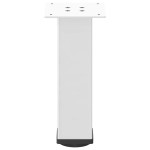 vidaXL Picioare pentru măsuță de cafea, 4 buc., alb, 42-44 cm, oțel vidaXL Picioare pentru măsuță de cafea, 4 buc., alb, 42-44 cm, oțel