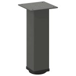 vidaXL Picioare pentru măsuță de cafea, antracit, 42-44 cm, oțel, 4 buc.