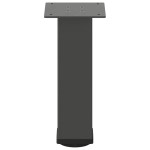 vidaXL Picioare pentru măsuță de cafea, antracit, 42-44 cm, oțel, 4 buc.