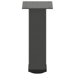 vidaXL Picioare pentru măsuță de cafea, antracit, 42-44 cm, oțel, 4 buc.