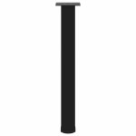 vidaXL Picioare masă consolă, 4 buc., negru, 72-74 cm, oțel
