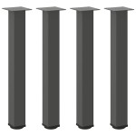vidaXL Picioare masă consolă, antracit, 4 buc., 72-74 cm, oțel