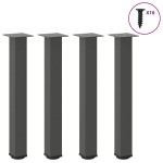 vidaXL Picioare masă consolă, antracit, 4 buc., 72-74 cm, oțel