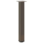 vidaXL Picioare masă consolă, 4 buc., oțel natural, 72-74 cm