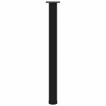 vidaXL Picioare de masă de bar, 4 buc., negru, 90-92 cm, oțel