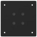 vidaXL Picioare de masă de bar, 4 buc., negru, 90-92 cm, oțel